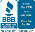 Better Business Bureau A+ Rating